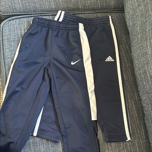 Adidas and Nike Navy Blue Sweatpants